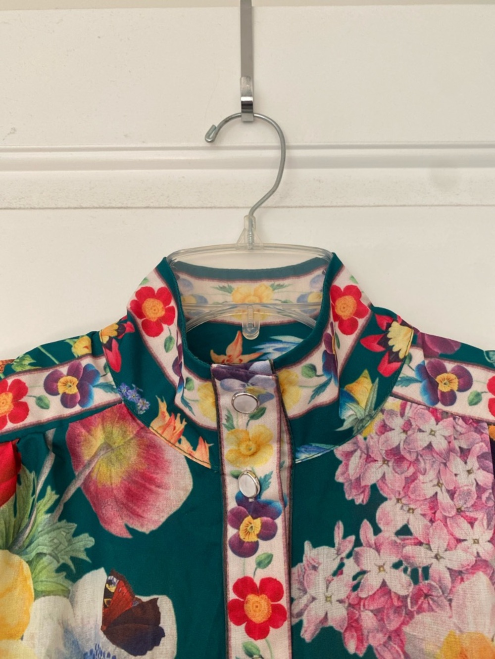 Floral Multi-Color Long Sleeve Maxi Dress - Picture 6 of 10